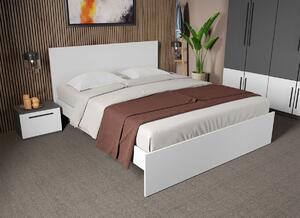 Set dormitor Alb cu Flagstaff Oak fara comoda - Sidney - C22