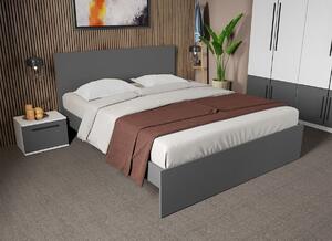 Set dormitor Gri cu Flagstaff Oak fara comoda - Sidney - C62