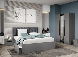 Set dormitor Gri fara comoda - Dallas - C32