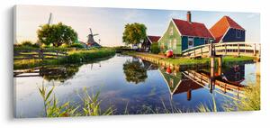 Tablou cu mori din Olanda (120x50 cm)