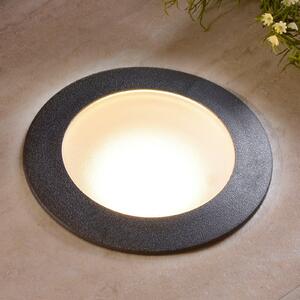 Fumagalli Lampă încastrată sol Ceci 160 rotund negru 10W CCT, Negru, Plastic, Modern, Corpuri de iluminat încastrate rotunde