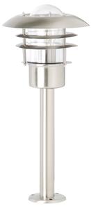 Brilliant Lampă cu soclu Terrence, oțel inoxidabil, înălțime 50 cm, Metalic, Metal, Scandinavă