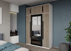 Dulap dormitor 4 usi San Remo+oglinda 164,4 x 240,3 cm - Dallas