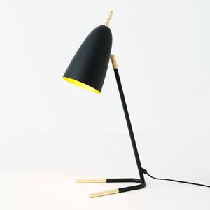 Holländer Lampă de masă Obelisco, abajur înclinabil, negru, Negru, Camera de zi / sufragerie, Metal, Modern