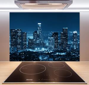 Panou sticlă bucătărie Los Angeles pe timp de noapte
