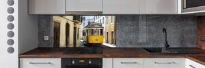 Panou sticlă decorativa bucătărie Stația de tramvai Lisabona