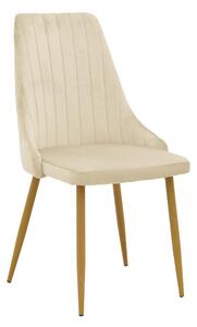 Scaun Azori, Pako World, Catifea, Bej, 49x55x85 cm