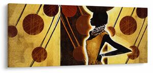 Tablou cu pictură artistică străveche (120x50 cm)