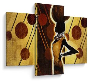 Tablou cu pictură artistică străveche (90x60 cm)