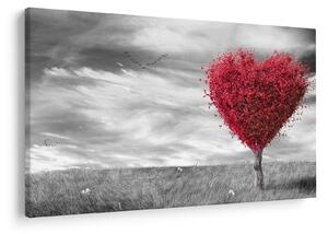 Tablou -Inima din coroanele copacilor (90x60 cm)