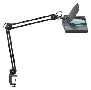 Lampă de mărire cu LED MAULvitrum, negru, clemă, metal
