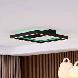 Lucande Smart LED Tjado, 50 cm, negru, RGBW
