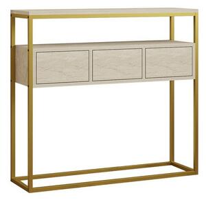 Măsuță Guarda Travertine and Gold