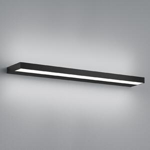 Helestra Slate LED cu LED-uri, negru mat 60 cm, Negru, Baie, Metal, Modern