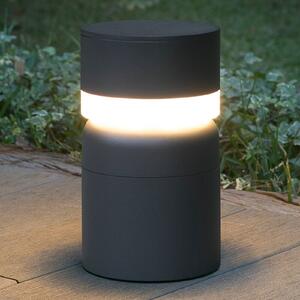 FARO BARCELONA Lampă LED cu postament Sete, gri închis, Negru, Metal, Modern
