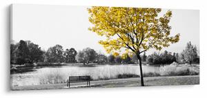 Tablou - relaxare în parc (120x50 cm)