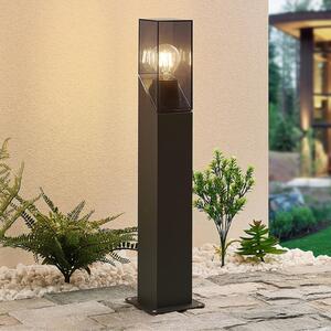 Lucande Fiola lampă cu soclu, 60 cm, antracit, IP54, reglabil, Negru, Metal, Modern
