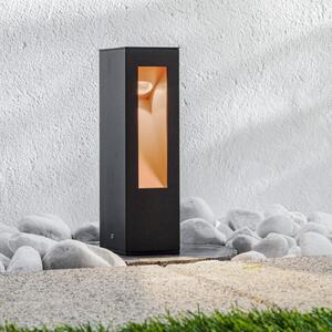 Lucande Lampă cu soclu Jenke LED din aluminiu, Negru, Metal, Modern