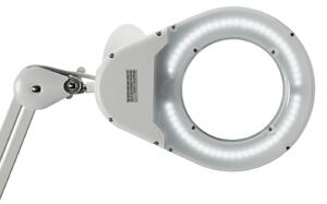 MAULviso Lampă cu lupă LED, alb, 48 cm, metal