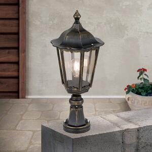 ORION Lampă cu postament Puchberg, negru auriu, reglabil, Negru, Metal, Antichitate