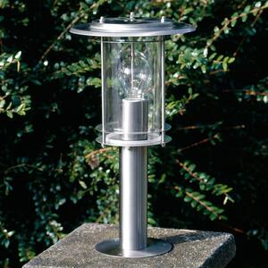 Brilliant Lampă cu soclu York, oțel inoxidabil, înălțime 40 cm, IP44, E27, Metalic, Metal, Modern