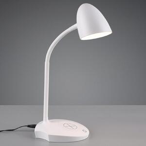 Lampă masă LED Load, stație încărcare induct., alb