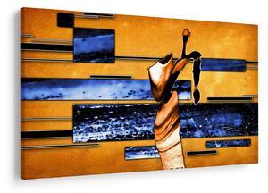 Tablou picturii abstracte (90x60 cm)