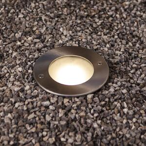 Strata LED lampă încastrată în podea, Ø 12 cm, aluminiu, 90°, IP67