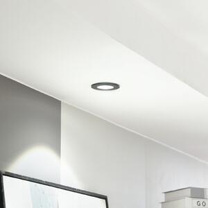 Arcchio LED downlight Lirin, negru, 4,000K, reglabil, Negru, Camera de zi / sufragerie, Aluminiu, Modern