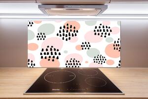 Panou sticlă decorativa bucătărie abstract
