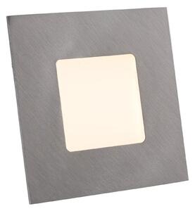 Heitronic LED cu lumină încastrată pentru cutii încastrate, argintiu, Gri, Hol, Metal, Modern, Plafon încastrat