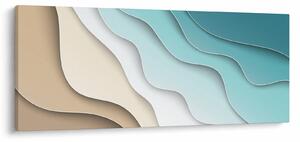 Tablou abstract cu plaja mării (120x50 cm)