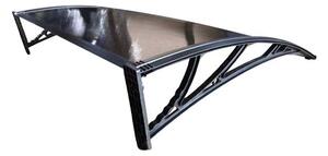 Copertină ECO de ușă 40x60cm marchiză adăpost acoperiș negru-bronz