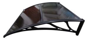 Copertină ECO de ușă 40x60cm marchiză adăpost acoperiș negru-bronz
