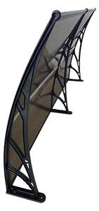 Copertină ECO de ușă 200x60cm marchiză adăposta coperiș negru-bronz