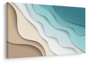 Tablou abstract cu plaja mării (90x60 cm)