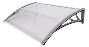Copertină ECO de ușă 40x60cm marchiză adăpost acoperiș gri-transparent