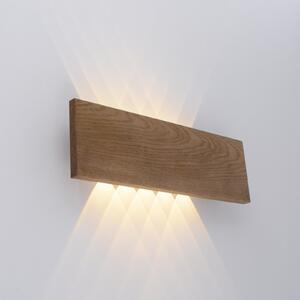 Paul Neuhaus Palma LED perete de iluminat din lemn 45 cm, Lemn, Camera de zi / sufragerie, Lemn, Modern, Priză de perete sus / jos
