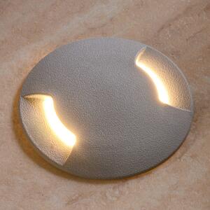 Fumagalli Lampă LED de încastrare în pardoseală Ceci 120-2L gri CCT, Gri, Plastic, Modern, Corpuri de iluminat încastrate rotunde