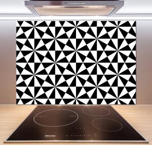 Panou sticlă decorativa bucătărie fundal geometrică