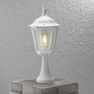 Konstsmide Lampă cu postament Firenze, alb, Alb, Metal, Casă de țară / Rustic