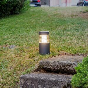 Lucande Lampă cu soclu LED Lucius, 27cm, antracit, IP54