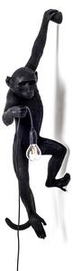 Aplică LED exterior Monkey Lamp stânga negru
