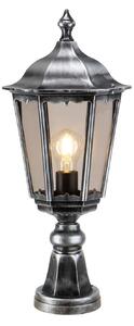 Lampă soclu 1112 alu turnat sub presi negru-argint