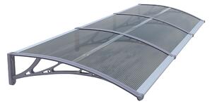 Copertină ECO de ușă 360×100cm marchiză adăpost acoperiș gri-antracit