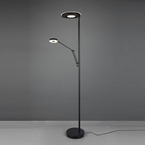 LED spălare plafon Barrie cu lumină de lectură negru mat