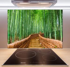 Panou de bucătărie pădure de bambus