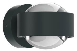 Puk Mini Wall LED 2x8W lentile transparente, antracit mat