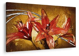 Tablou cu flori de crini (90x60 cm)