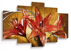 Tablou cu flori de crini (150x105 cm)